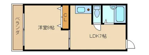 エクスペリエンス【307号室】の間取り