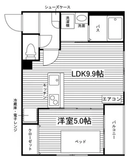 ユニエトワール札幌北13条【305号室】の間取り