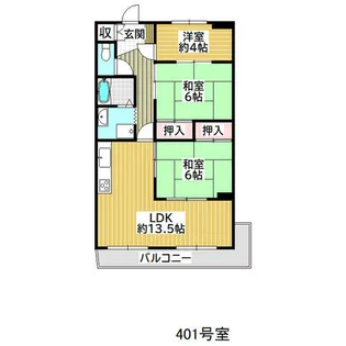 岸本ビル【4階】の間取り