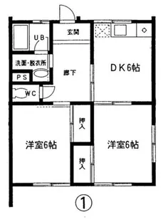 River豊栄Ⅱ【201号室】の間取り