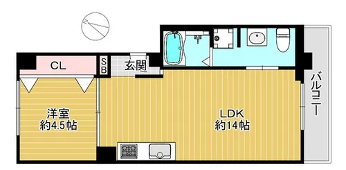 六甲レヂデンス【302号室】の間取り