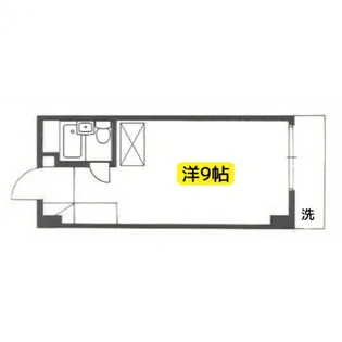 国際学生ハイツ【206号室】の間取り