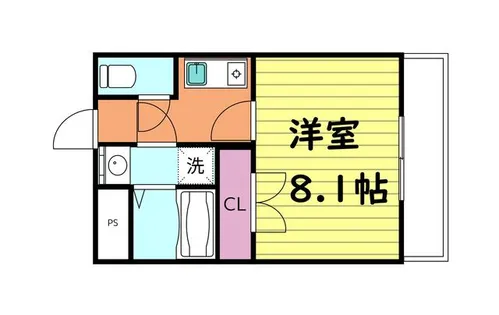 プロシード東小橋【2階】の間取り