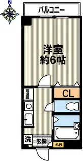 サンロイヤル備後【407号室】の間取り