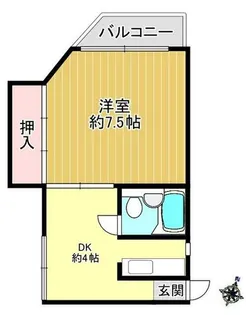 大森ビル【401号室】の間取り