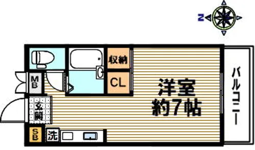 サニィ本山【202号室】の間取り