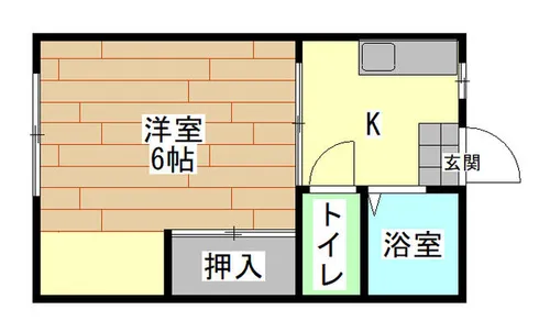 ハイツ緑ヶ丘【1階】の間取り