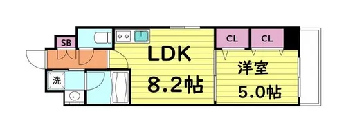 パインリッチ【7階】の間取り