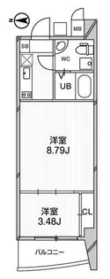 URBAN FLATS江坂【10階】の間取り