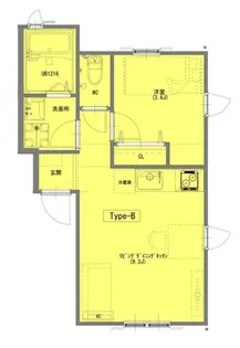 ローズコート【B号室】の間取り