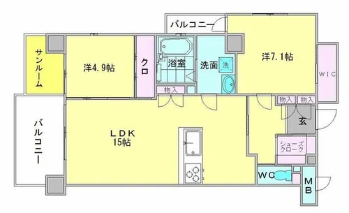 alivio76【5階】の間取り