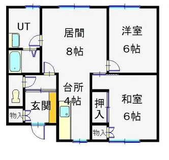 聖風マンション【D号室】の間取り