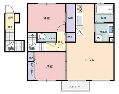アイリープラザ潤和【2階】の間取り