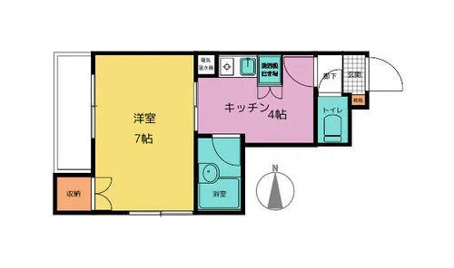 セザール烏森【3階】の間取り