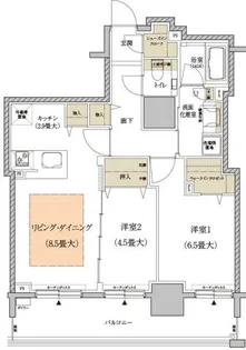 ブランズ札幌大通【703号室】の間取り