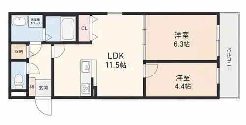 Il・Soldi【1階】の間取り