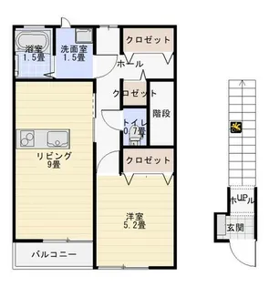 GRANDSTAGE 蒲原【Ⅱ-201号室】の間取り