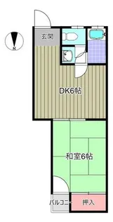 NOAハイツ高井田【5階】の間取り