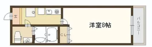 CEREZO難波西【2階】の間取り