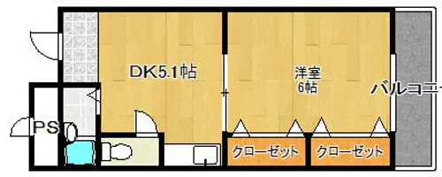 エクセル97【3階】の間取り