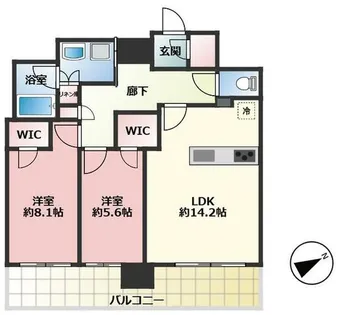 NAGOYA the TOWER【26階】の間取り