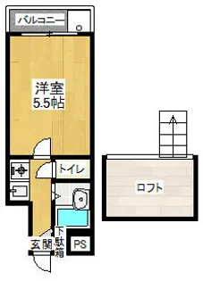 サンコーポ牧野【204号室】の間取り