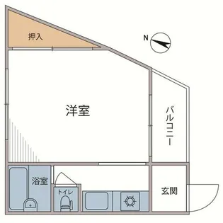 黒田マンション【3-B号室】の間取り