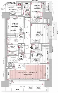 ハルモシティ【821号室】の間取り