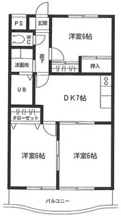 エステート21【405号室】の間取り