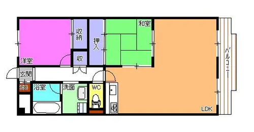 フォレスト壱番館【1階】の間取り