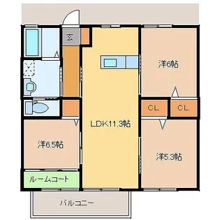 レトアヤマダ【A202号室】の間取り