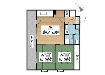 プレアール鷹の巣Ⅳ【4階】の間取り