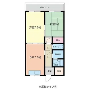 フォーレスト本城Ⅰ【5階】の間取り