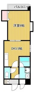 プレシード萩崎【6階】の間取り
