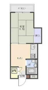 ビバライフ船場【5階】の間取り