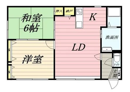 メゾン寿【0001号室】の間取り