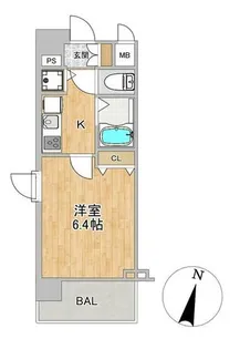 プレサンス淀リーヴァ【2階】の間取り