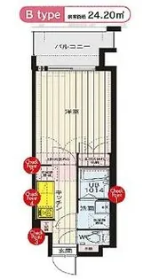 ORIENT BLD NO.87-7 マリアージュステーション【8階】の間取り