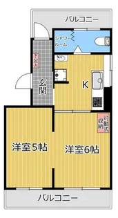 スプリングコート六甲【4階】の間取り
