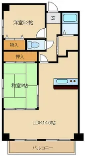 プルメリア東三国ウエスト【501号室】の間取り