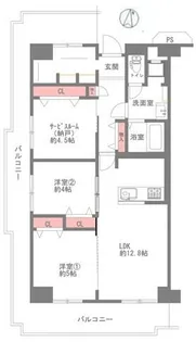 レック北梅田【8階】の間取り