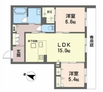 シャーメゾンエスペランサ【2階】の間取り
