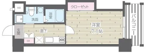 HF四条河原町レジデンス【0306号室】の間取り