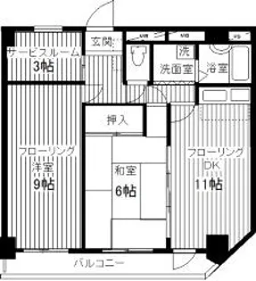 ORYZA東寺【507号室】の間取り