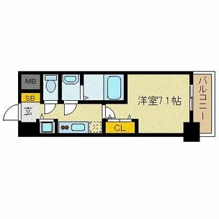 アドバンス京都ソナーレ【6階】の間取り