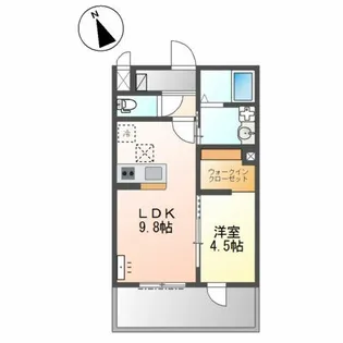 メゾン ド アミュレット【1階】の間取り