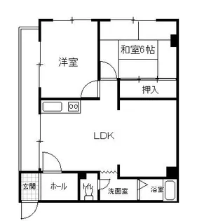 クバルチーラ帝塚山【1階】の間取り