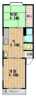 ハイム吉田【4階】の間取り