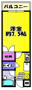 アドリーム松井【2階】の間取り