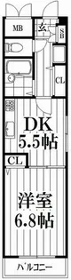 ファミール吉田Ⅲ【3階】の間取り